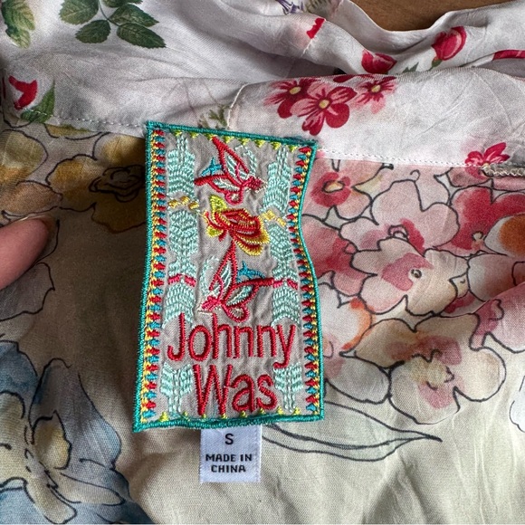 Johnny Was Pastel Floral Silk Kimono Size‎ Small - Picture 16 of 16